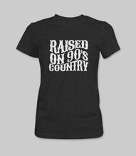 Load image into Gallery viewer, WEEK 44: &quot;Raised on 90&#39;s Country&quot; Men&#39;s/ Women&#39;s Crewneck Graphic T-Shirt/ Women&#39;s Racerback Tank Top
