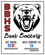 Load image into Gallery viewer, &quot;BBHS Bear Backers&quot; 4.5&quot; X 5.5&quot; Window/Bumper Sticker
