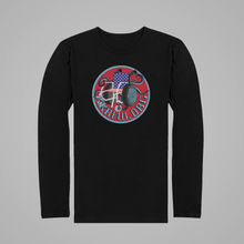 Load image into Gallery viewer, KKREW.ORG &quot;Wheel Get You There&quot; Unisex Crewneck Long Sleeve Graphic T-Shirt 100% Preshrunk Ring-Spun Cotton
