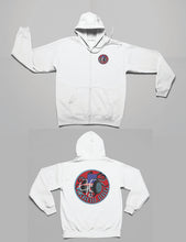 Load image into Gallery viewer, KKREW.ORG &quot;Wheel Get You There&quot; Graphic Zip-Up Hoodie With Pockets Cotton/Poly Blend

