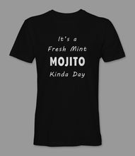 Load image into Gallery viewer, WEEK 22: &quot;It&#39;s a Fresh Mint MOJITO Kinda Day&quot; Men&#39;s/ Women&#39;s Crewneck Graphic T-Shirt/ Women&#39;s Racerback Tank Top
