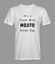 Load image into Gallery viewer, WEEK 22: &quot;It&#39;s a Fresh Mint MOJITO Kinda Day&quot; Men&#39;s/ Women&#39;s Crewneck Graphic T-Shirt/ Women&#39;s Racerback Tank Top

