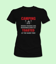 Load image into Gallery viewer, &quot;Camping: Where Friends And Marshmallows Get Toasted At The Same Time&quot; Crewneck Graphic T-Shirt
