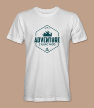 Load image into Gallery viewer, &quot;Adventure is Always Ahead&quot; Crewneck Graphic T-Shirt
