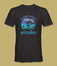 Load image into Gallery viewer, &quot;Summer Nights And City Lights&quot; Crewneck Graphic T-Shirt
