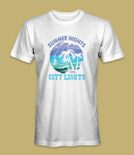 Load image into Gallery viewer, &quot;Summer Nights And City Lights&quot; Crewneck Graphic T-Shirt
