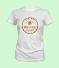 Load image into Gallery viewer, &quot;Coffee Then Adulting&quot; Crewneck Graphic T-Shirt

