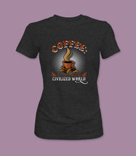Load image into Gallery viewer, &quot;Coffee: The Favorite Drink of the Civilized World&quot; Crewneck Graphic T-Shirt
