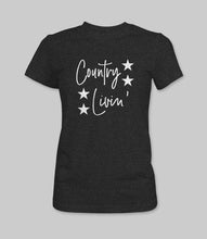 Load image into Gallery viewer, &quot;Country Livin&#39;&quot; Crewneck Graphic T-Shirt

