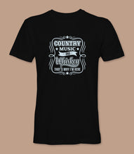 Load image into Gallery viewer, &quot;Country Music And Whiskey That&#39;s Why I&#39;m Here&quot; Crewneck Graphic T-Shirt

