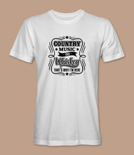 Load image into Gallery viewer, &quot;Country Music And Whiskey That&#39;s Why I&#39;m Here&quot; Crewneck Graphic T-Shirt
