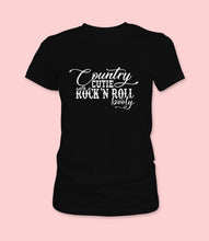 Load image into Gallery viewer, &quot;Country Cutie with a Rock n&#39; Roll Booty&quot; Crewneck Graphic T-Shirt
