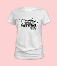 Load image into Gallery viewer, &quot;Country Cutie with a Rock n&#39; Roll Booty&quot; Crewneck Graphic T-Shirt
