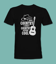 Load image into Gallery viewer, &quot;I Was Country When Country Wasn&#39;t Cool&quot; Crewneck Graphic T-Shirt
