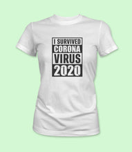 Load image into Gallery viewer, &quot;I Survived CoronaVirus 2020&quot; Crewneck Graphic T-Shirt
