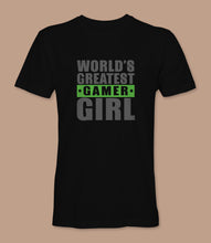 Load image into Gallery viewer, &quot;World&#39;s Greatest Gamer Girl&quot; Crewneck Graphic T-Shirt
