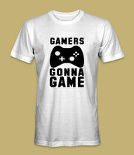 Load image into Gallery viewer, &quot;Gamers Gonna Game&quot; Crewneck Graphic T-Shirt
