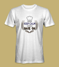 Load image into Gallery viewer, &quot;Keep Calm And Bake On&quot; Crewneck Graphic T-Shirt

