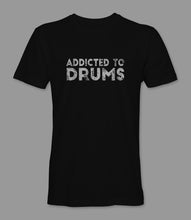 Load image into Gallery viewer, &quot;Addicted To Drums&quot; Crewneck Graphic T-Shirt
