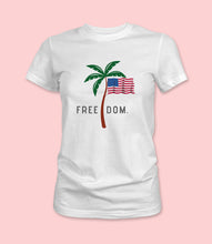 Load image into Gallery viewer, &quot;FREEDOM.&quot; Crewneck Graphic T-Shirt
