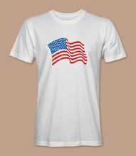Load image into Gallery viewer, American Flag Crewneck Graphic T-Shirt
